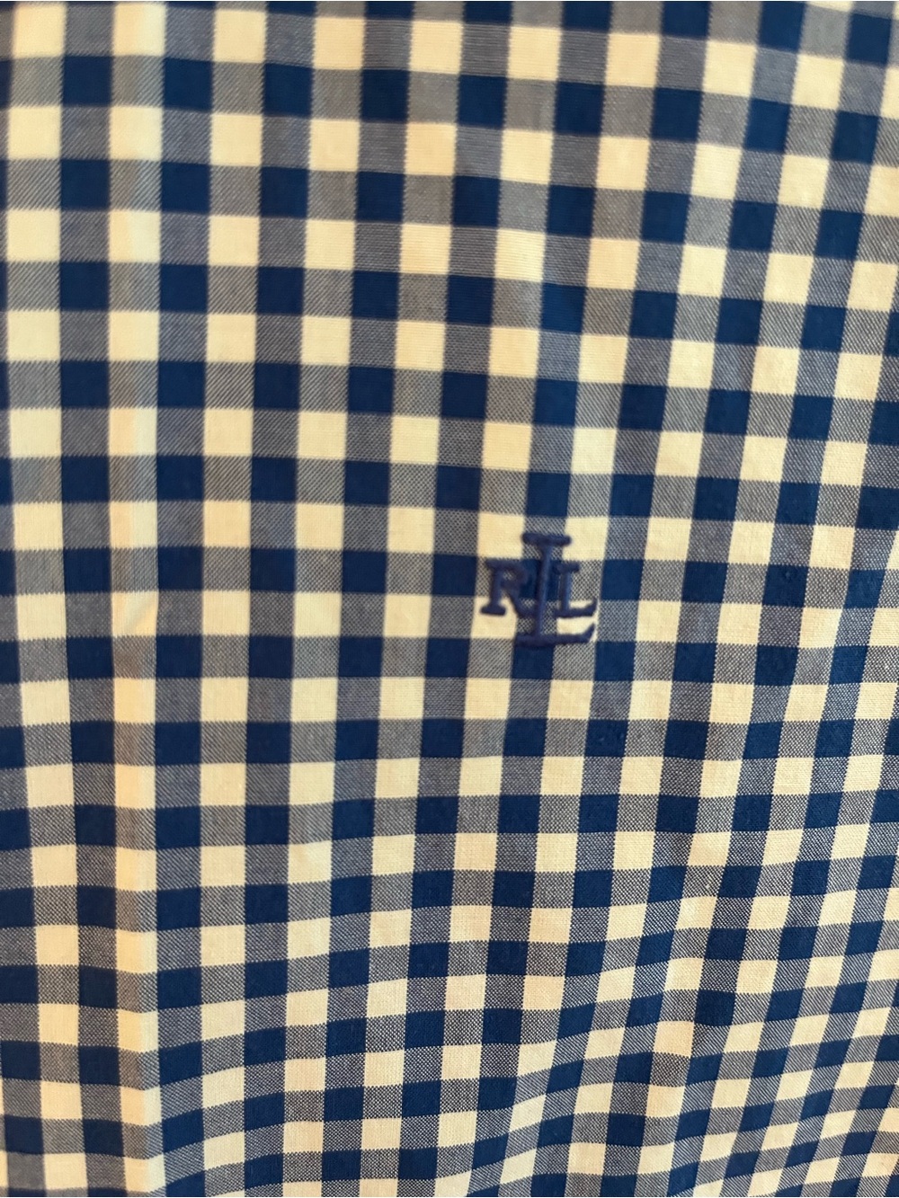 Lauren Ralph Lauren Blue Gingham Button-Up Shirt - Women’s - Picture 3 of 8
